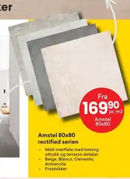 Right Price Tiles Amstel 80x80 rectified serien tilbud