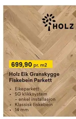 Right Price Tiles Holz Eik Granskygge Fiskebein Parkett tilbud