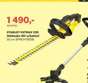Bygger'n STANLEY FATMAX V20 Hekksaks 18V u/batteri tilbud