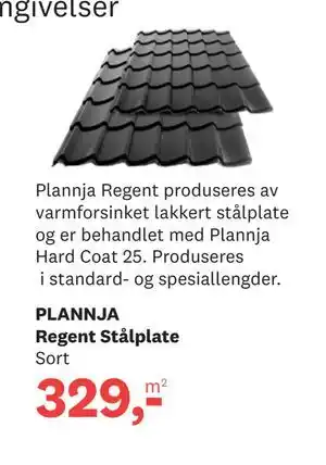 Bygger'n PLANNJA Regent Stålplate tilbud