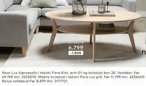 Skeidar Ronja sofabord tilbud