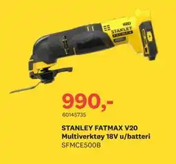 Bygger'n STANLEY FATMAX V20 Multiverktøy 18V u/batteri tilbud