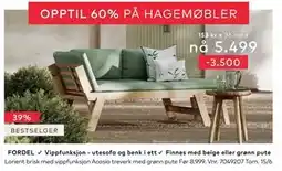 Skeidar Lorient brisk med vippfunksjon tilbud
