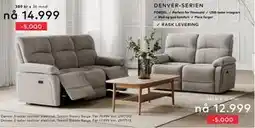 Skeidar Denver 2-seter recliner elektrisk tilbud