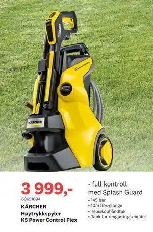 Bygger'n KÄRCHER Høytrykkspyler K5 Power Control Flex tilbud