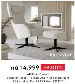 Skeidar Bella Hvilestol tilbud