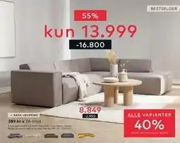 Skeidar Enjoy hjørnesofa tilbud