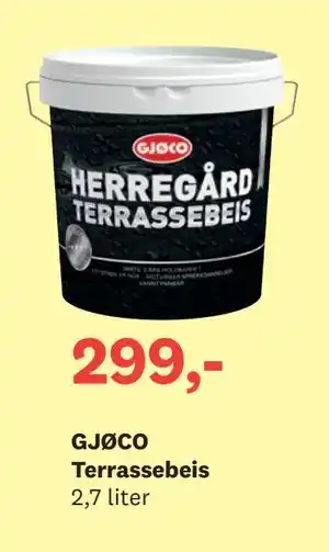 Bygger'n GJØCO Terrassebeis tilbud