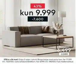 Skeidar Enjoy 3-seter tilbud