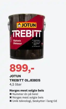 Bygger'n JOTUN TREBITT OLJEBEIS tilbud