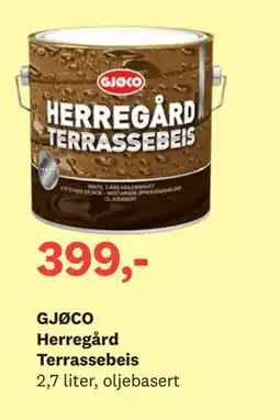 Bygger'n GJØCO Herregård Terrassebeis tilbud