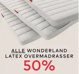 Skeidar ALLE WONDERLAND LATEX OVERMADRASSER tilbud