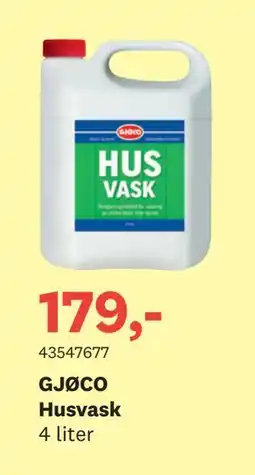 Bygger'n GJØCO Husvask tilbud