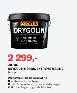 Bygger'n JOTUN DRYGOLIN NORDIC EXTREME MALING tilbud