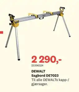 Bygger'n DEWALT Sagbord DE7023 tilbud
