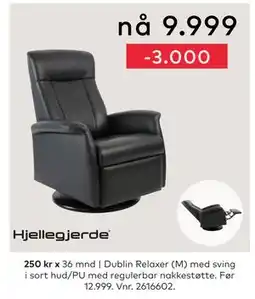 Skeidar Dublin Relaxer (M) med sving tilbud