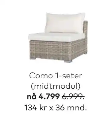 Skeidar Como 1-seter tilbud