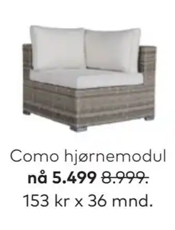 Skeidar Como hjørnemodul tilbud
