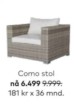 Skeidar Como stol tilbud
