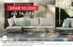 Skeidar Amalfi sofa med sjeselong tilbud