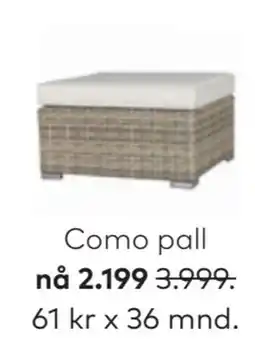 Skeidar Como pall tilbud
