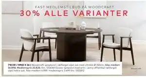 Skeidar Woodcraft spisebord tilbud