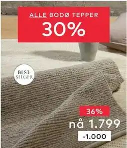 Skeidar ALLE BODØ TEPPER tilbud