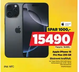 POWER Apple iPhone 16 Pro Max 256 GB tilbud