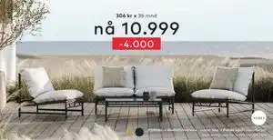 Skeidar Vega sofagruppe tilbud