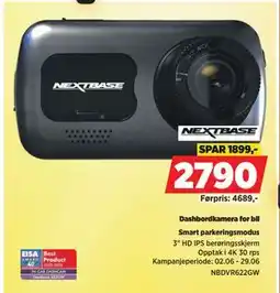 POWER Dashbordkamera for bil tilbud