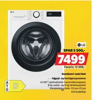 POWER Kombinert vask/tørk tilbud