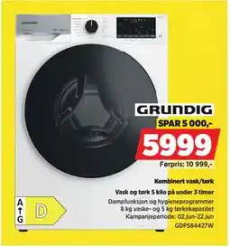 POWER Kombinert vask/tørk tilbud