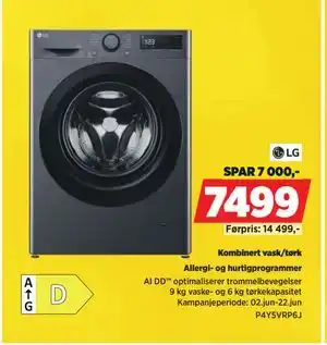 POWER Kombinert vask/tørk tilbud