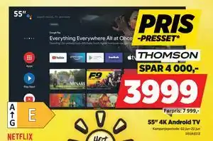 POWER 55 4K Android TV tilbud
