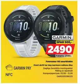 POWER Forerunner 165 smartklokke tilbud