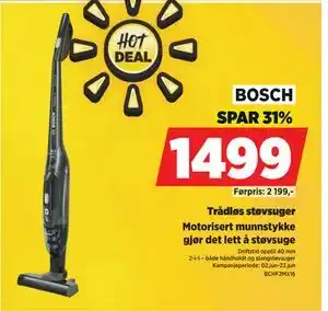 POWER Trådløs støvsuger tilbud