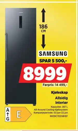 POWER Kjøleskap tilbud