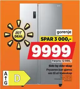 POWER Side by side-skap tilbud
