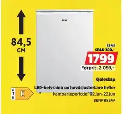POWER Kjøleskap tilbud
