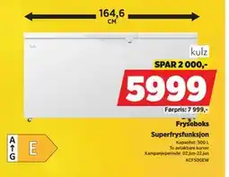 POWER Fryseboks tilbud