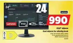 POWER 23,8 skjerm tilbud