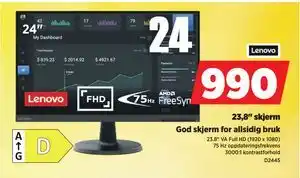 POWER 23,8 skjerm tilbud