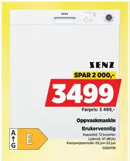 POWER Oppvaskmaskin tilbud