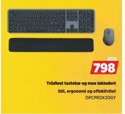 POWER Trådløst tastatur og mus inkludert tilbud