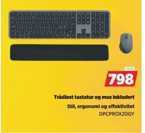 POWER Trådløst tastatur og mus inkludert tilbud