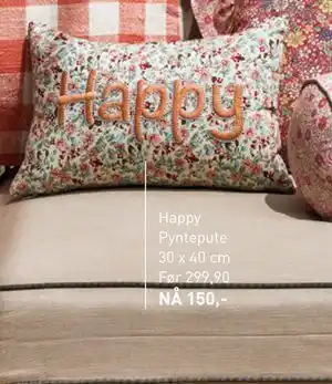 Kid Interiør Happy Pyntepute tilbud
