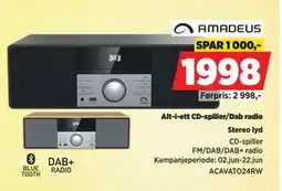 POWER Alt-i-ett CD-spiller/Dab radio tilbud