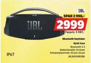POWER Bluetooth-høyttaler tilbud