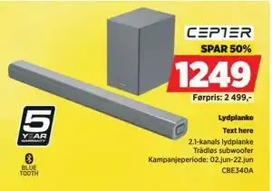 POWER Lydplanke tilbud