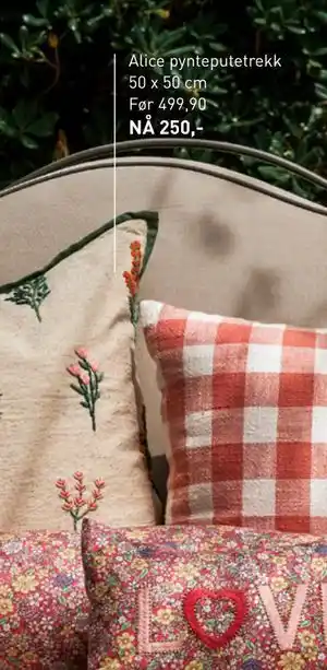 Kid Interiør Alice pynteputetrekk tilbud